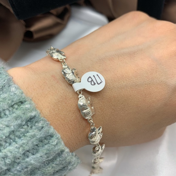 Elephant Bracelet Sterling Silver - Picture 3 of 3